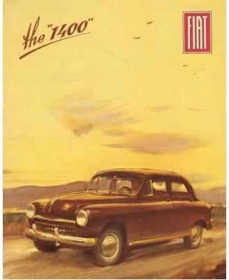 Fiat 1400 advert poster 1958 - 40х50см Fiat 1400 advert poster 1958 - 40х50см