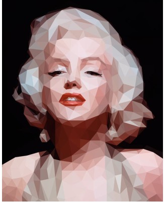 Marilyn Monroe (polygonal) - 40х50cm Marilyn Monroe (polygonal) - 40х50cm