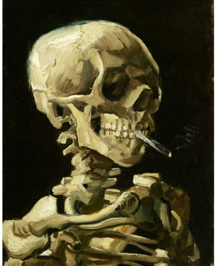 Vincent van Gogh - Skeleton with a burning cigarette - 40х50см Vincent van Gogh - Skeleton with a burning cigarette - 40х50см