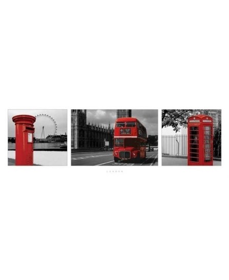 LONDON - RED TRIPTYCH LONDON - RED TRIPTYCH