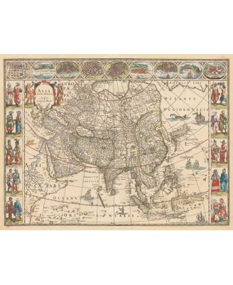 Map of The World (Asia) - 53x70cm Map of The World (Asia) - 53x70cm