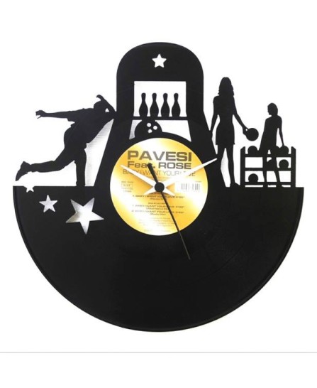 Vinyl Clock - Bowling Vinyl Clock - Bowling