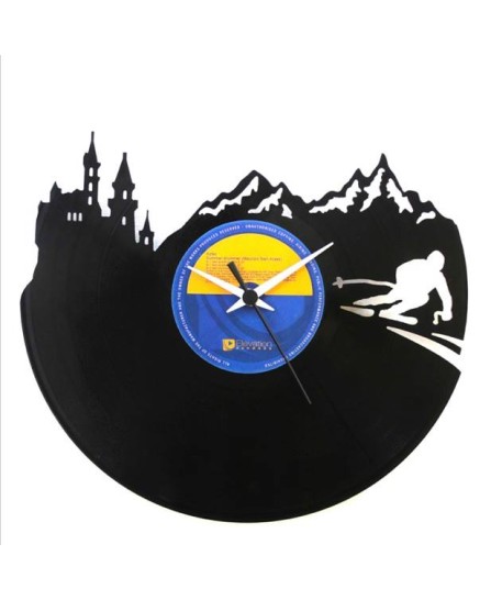 Vinyl Clock - Ski