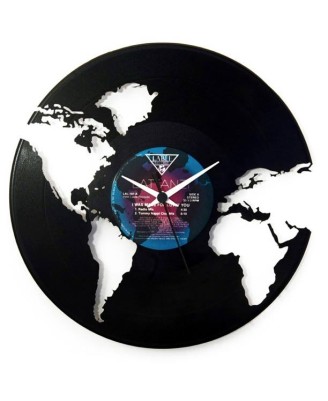 Vinyl Clock - World Vinyl Clock - World